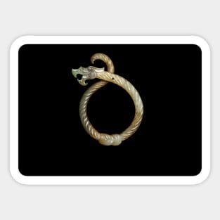 Eastern Zhou Dynasty Knotted Dragon Pendant Sticker